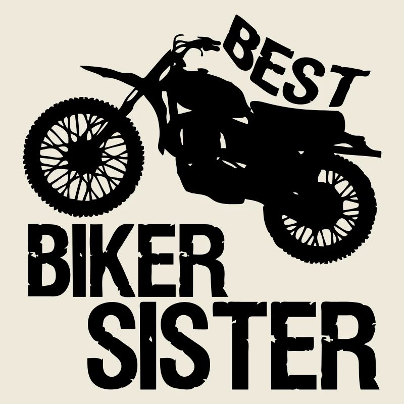 Biker Sister Motorrad Motorradfahrer Geschenk