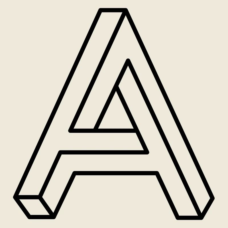 Unmögliche Form – Optische Täuschung Design