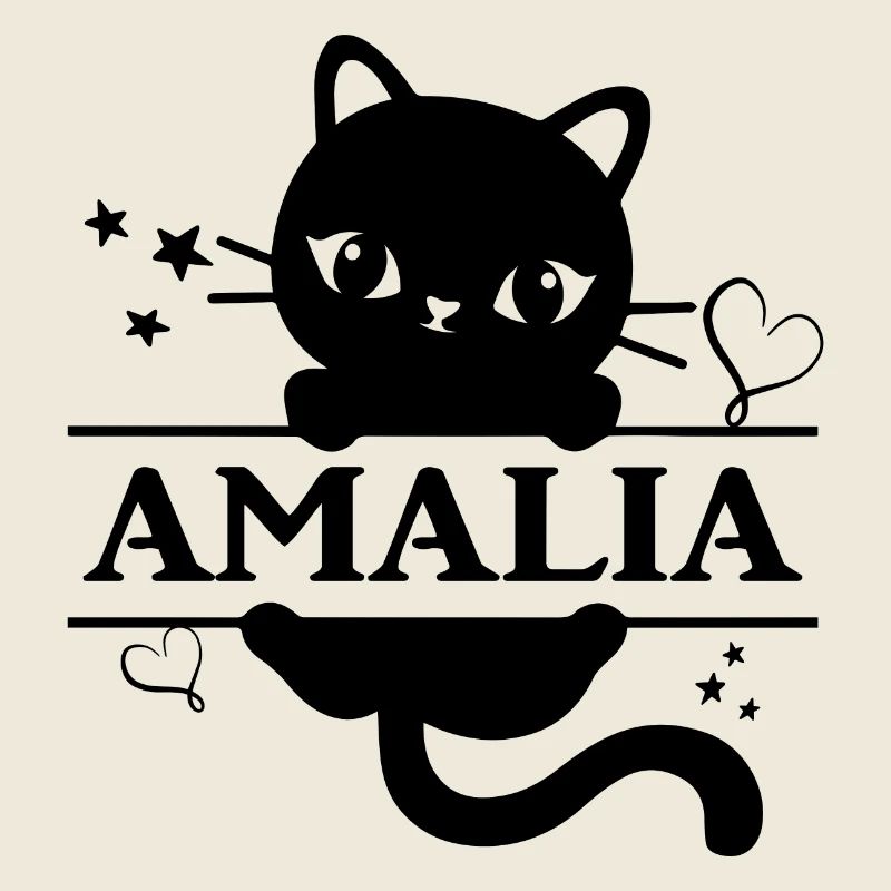 T-Shirt Amalia T-Shirt Geschenkidee Katze Katze