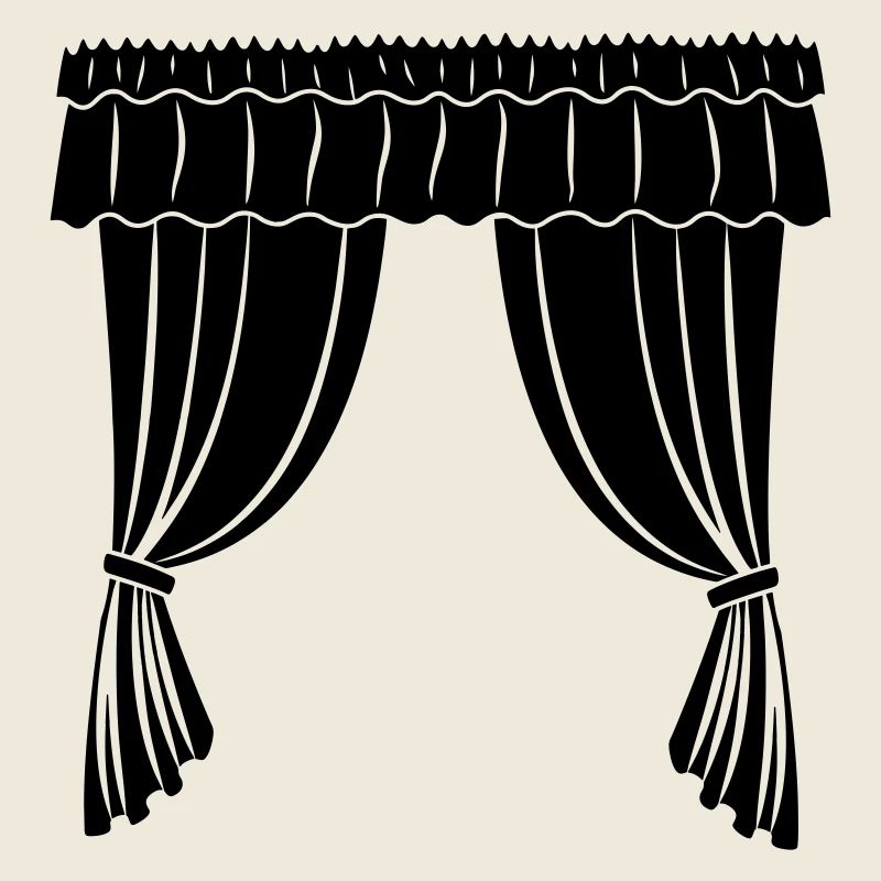 Vorhänge Theater oder Geschäft