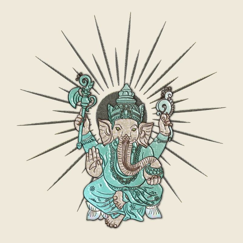 Indischer Elefant Ganesha.