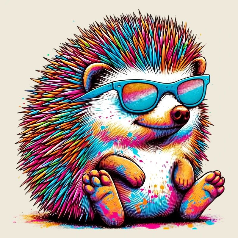 Igel mit Sonnenbrille