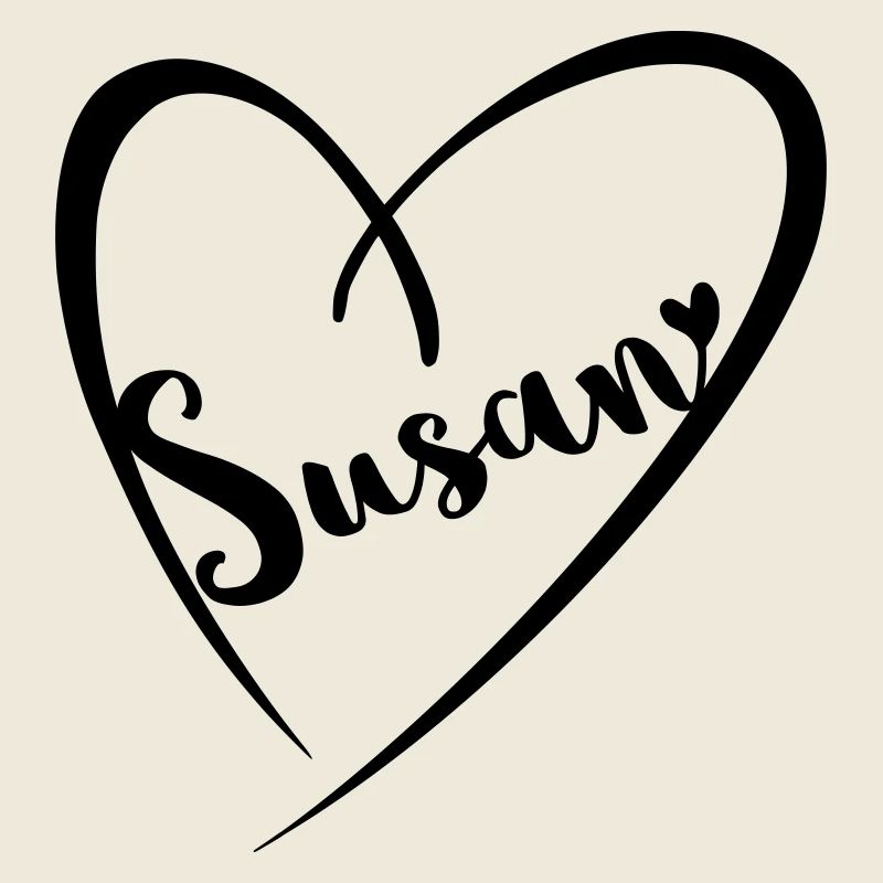 Susan Name Vorname im Herzrahmen