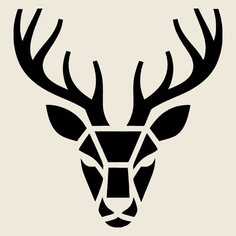 Chasse au cerf - Logo du chasseur cool