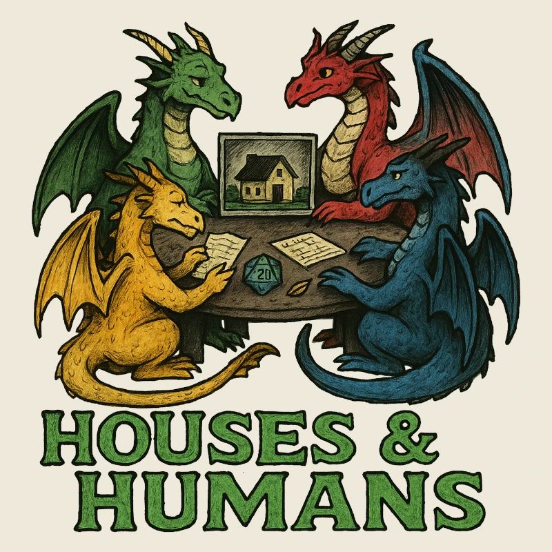 Les dragons à la table des maisons