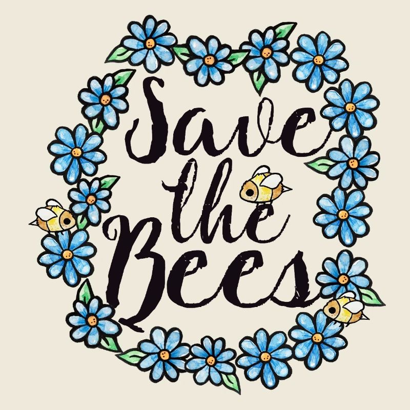 Save the Bees Floral Circle