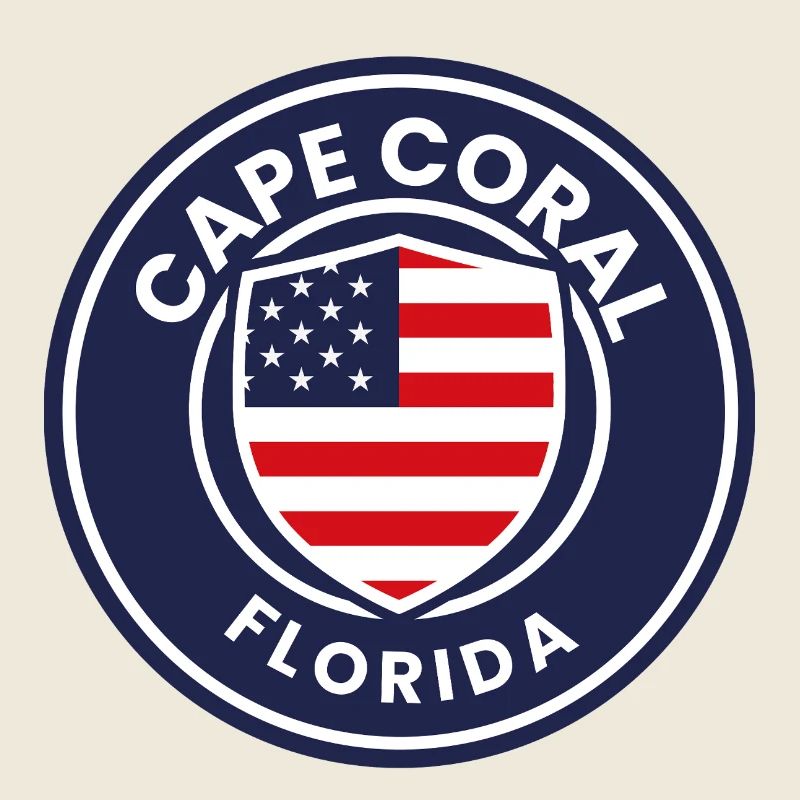 Blason du drapeau de Cape Coral en Floride