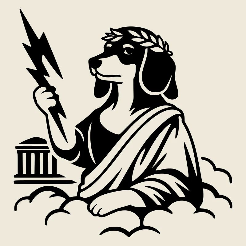 Lustiger Dackel Gott Griechisch Antike Witzig 