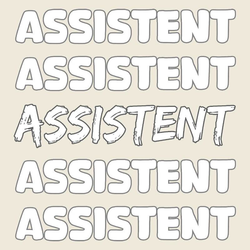 Assistenz Typo-Reihe Bold Blockschrift