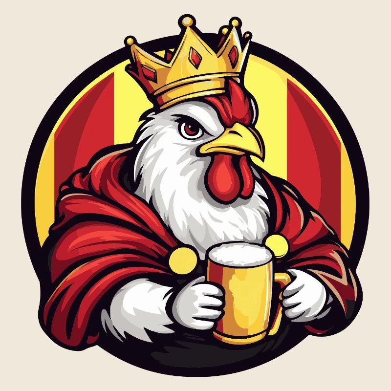 Bière au poulet drôle