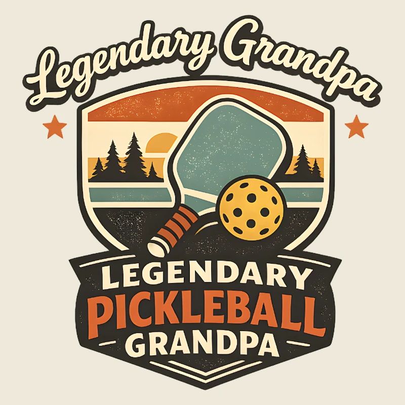 Legendary Grandpa Pickleball Badge