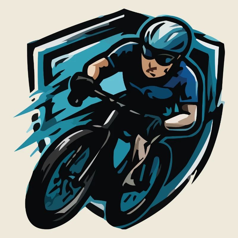Blason de la bande dessinée Cycliste