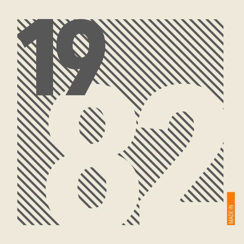 Made in 1982 Retro Modernist Design Birthday Gift