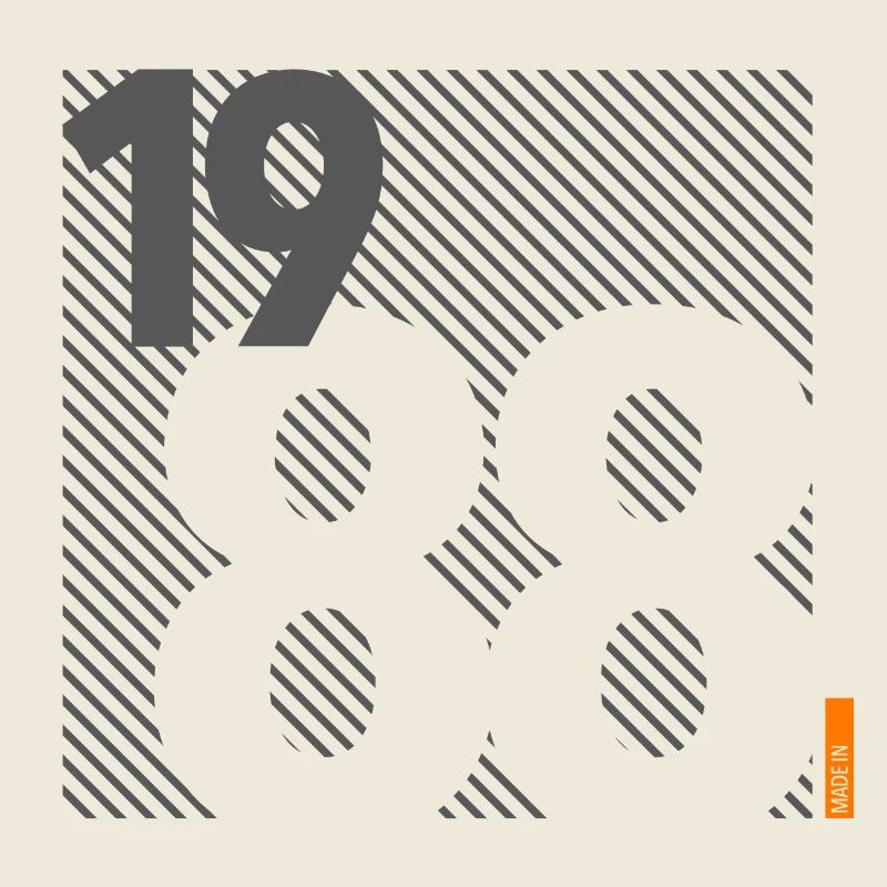 Made in 1988 Retro Modernist Design Birthday Gift