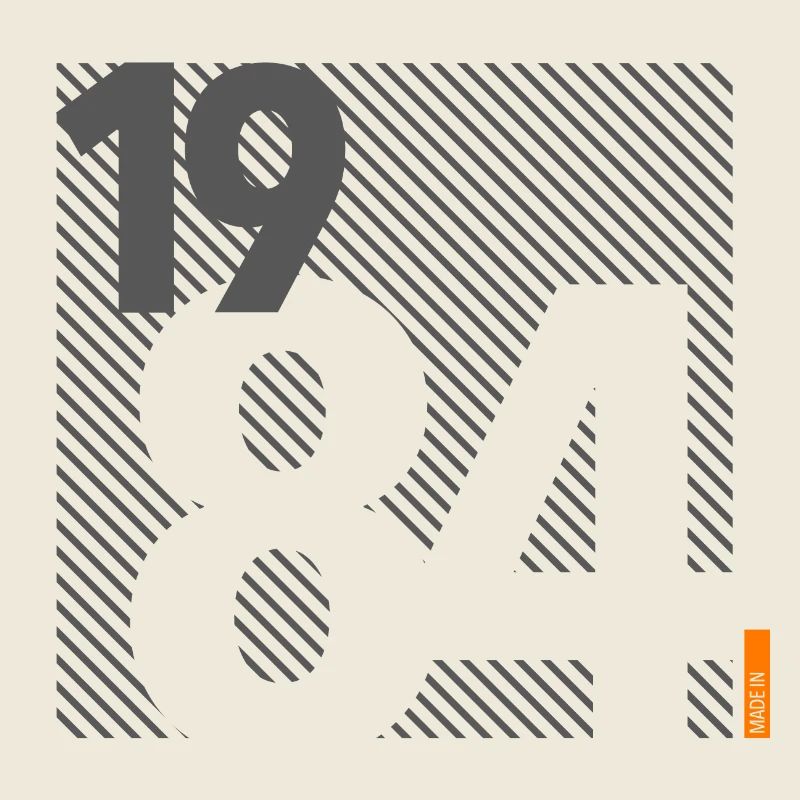 Made in 1984 Retro Modernist Design Birthday Gift