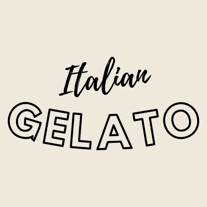 Italian Gelato – Fun and Delicious Typography
