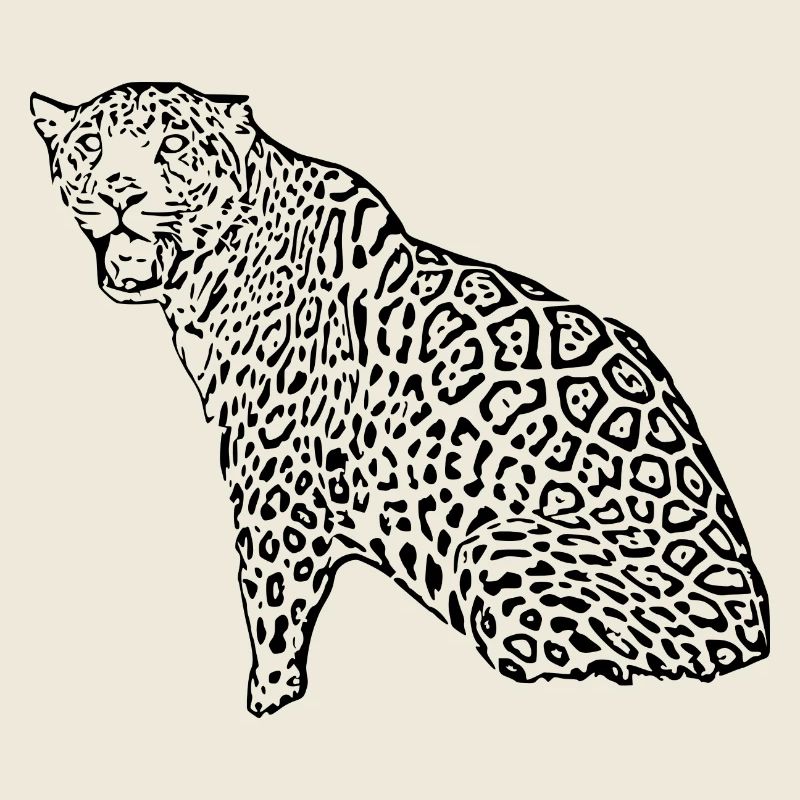 leopard schwarz