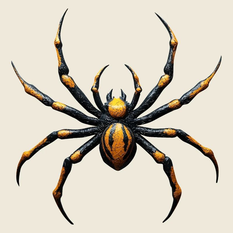 Spinne Giftig Gelb Schwarz