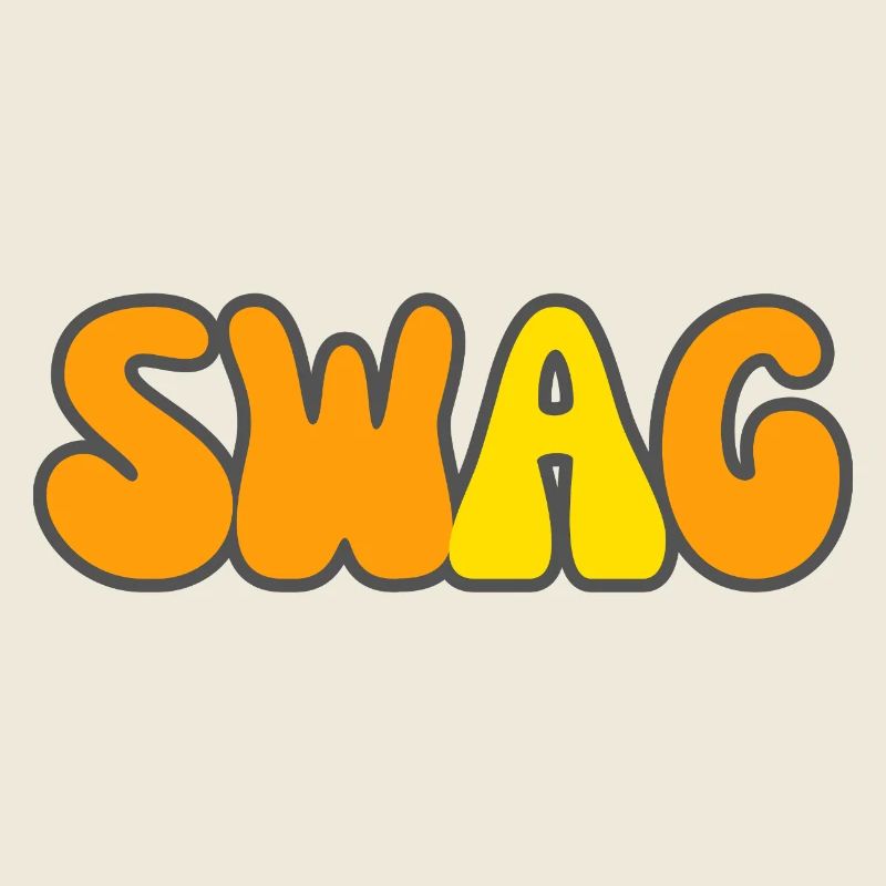 Modern Typography Cool Art Studio Brand Logo Swag