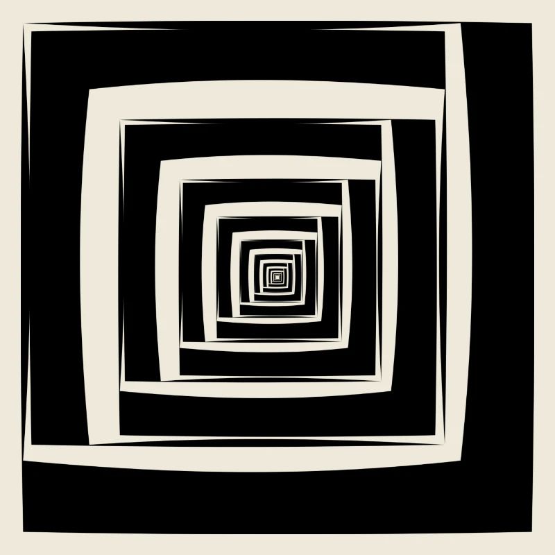 Quadrate Abstrakt Geometrie Geschenk Geschenkidee