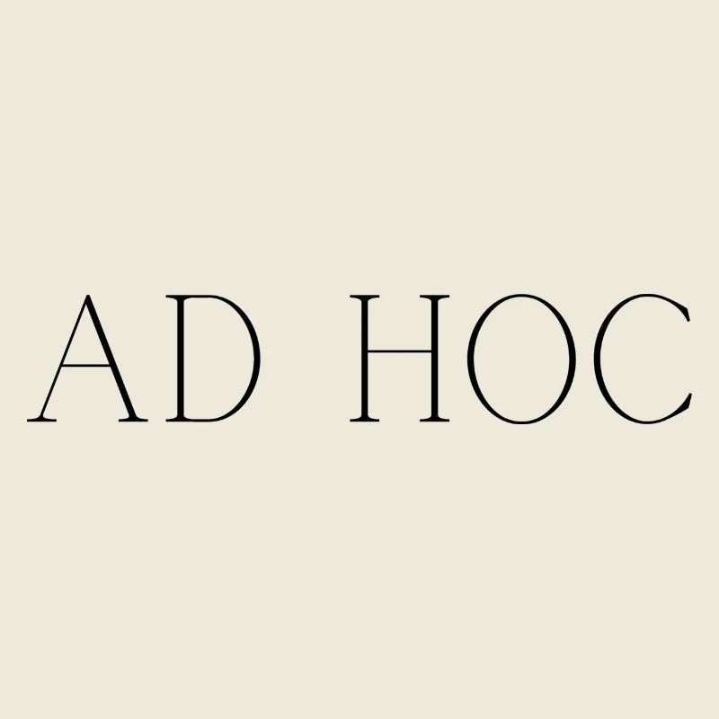 Ad Hoc – Typographie de phrases latines Style minimal