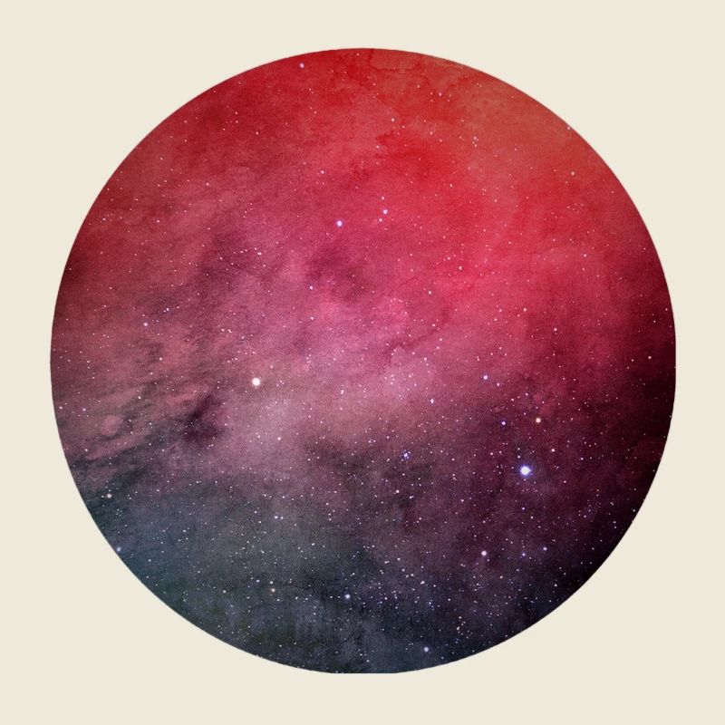 Jeu galactique de couleurs sur coton