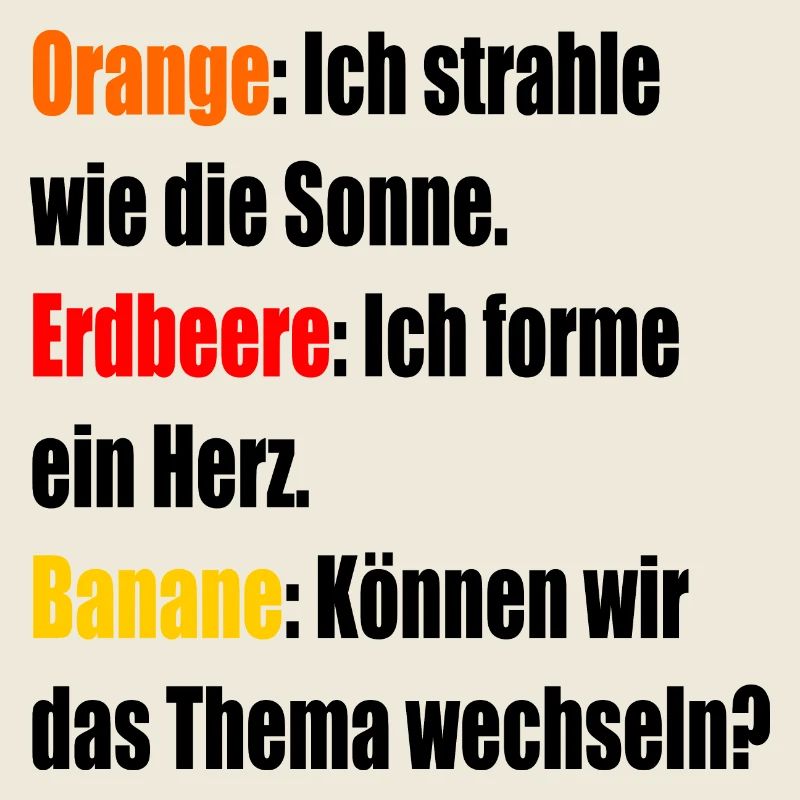 Orange Erdbeere Banane