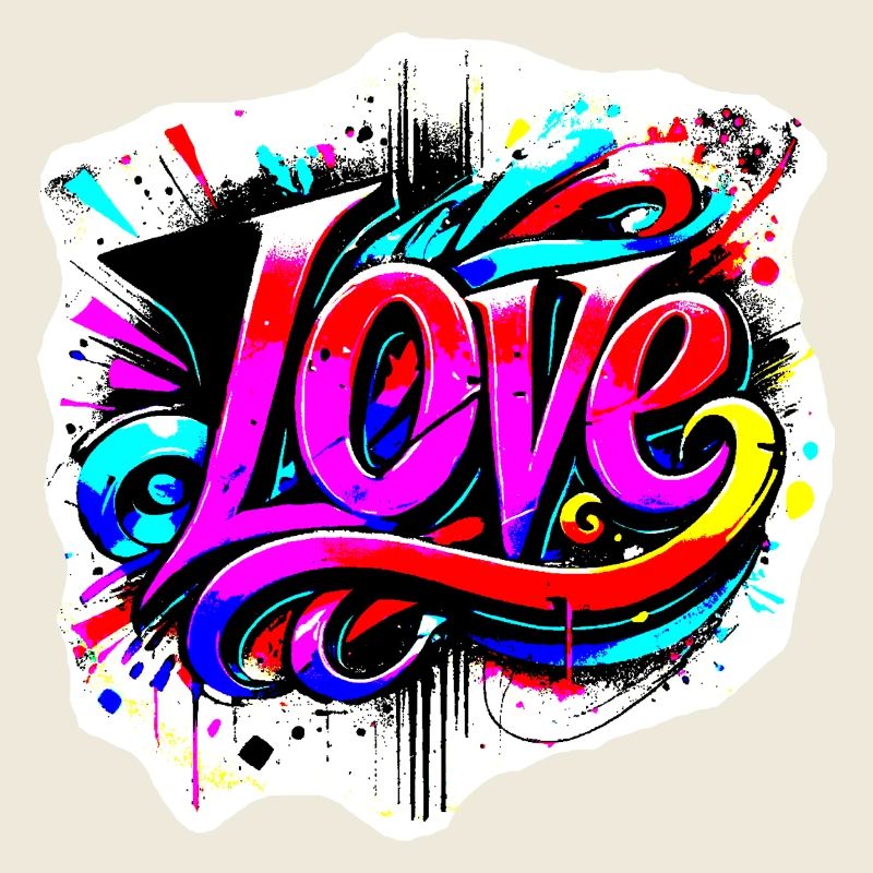 Love Graffiti Lettering