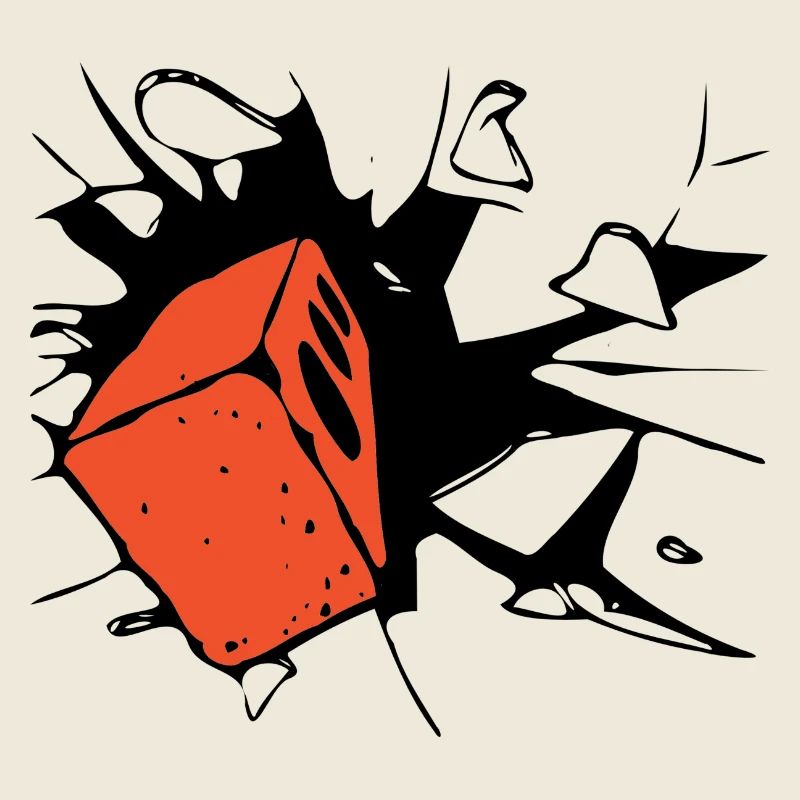 Backstein kracht durch