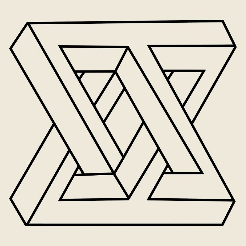 Unmögliche Form schwarz