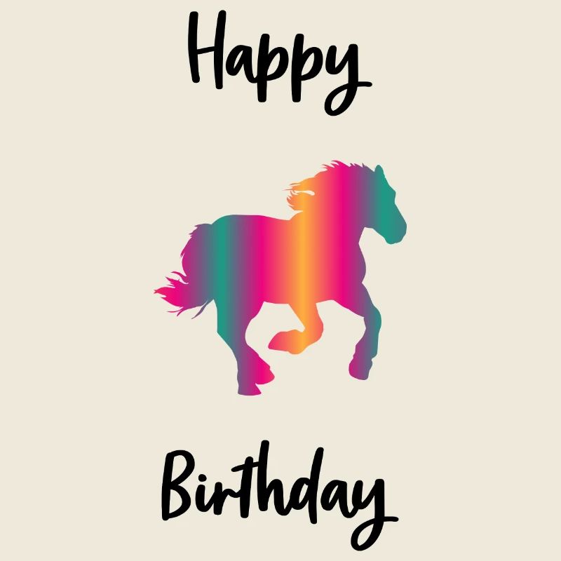 HAPPY BIRTHDAY. CHEVAL