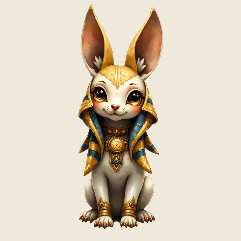 Warrior Rabbit in Golden Armor