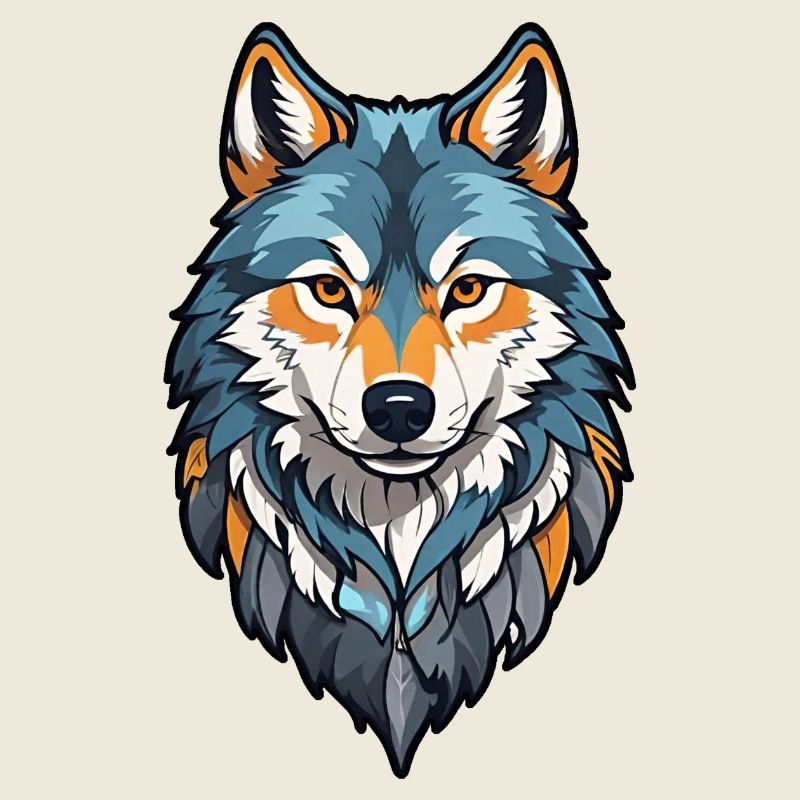 Wolf face