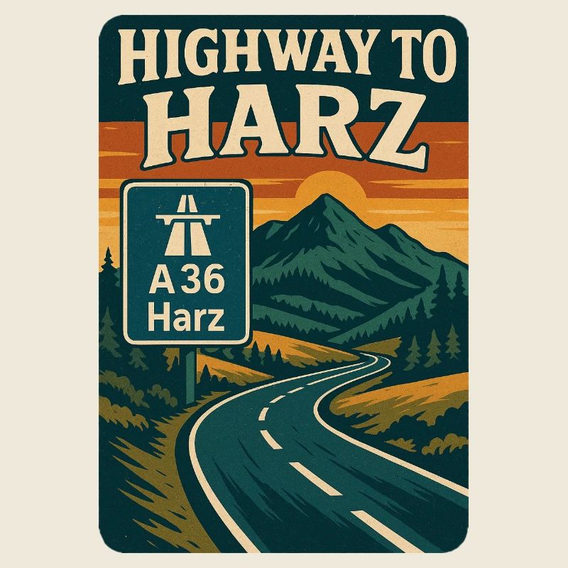 Highway To Harz Bunt Retro A36