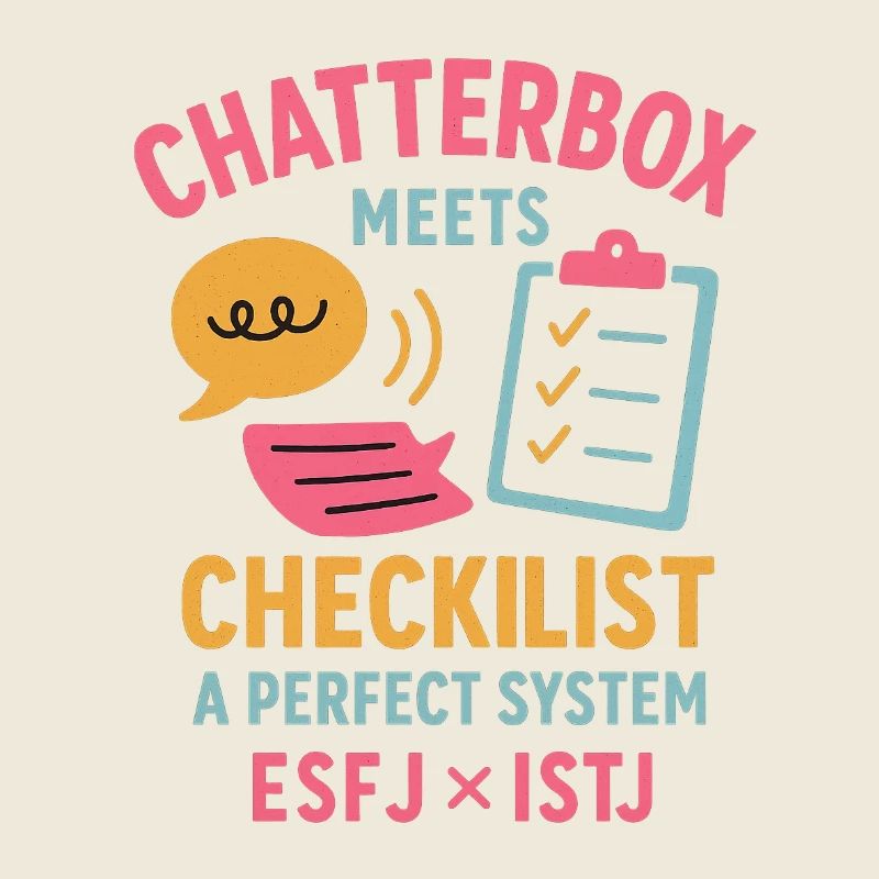 ESFJ × ISTJ – Chatterbox meets checklist
