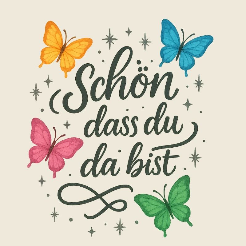 Schön, dass du da bist