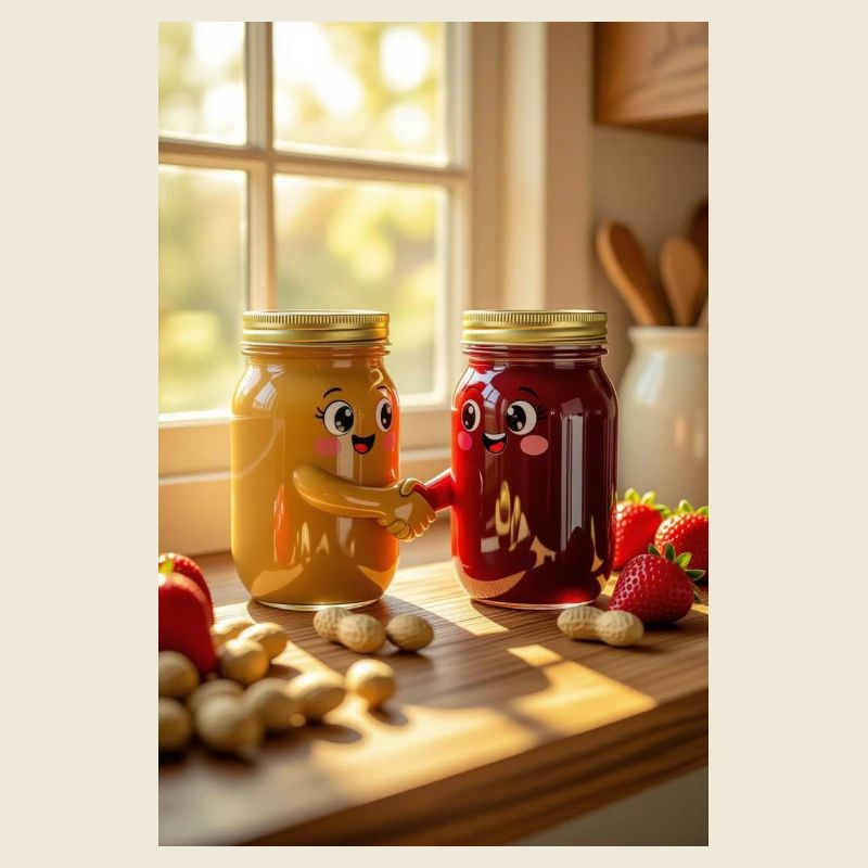 Jars de Confiture Amusants et Chaleureux