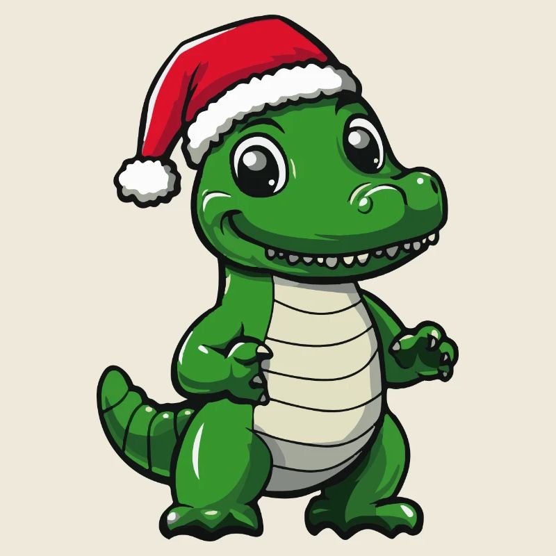 Alligator Weihnachten Christmas