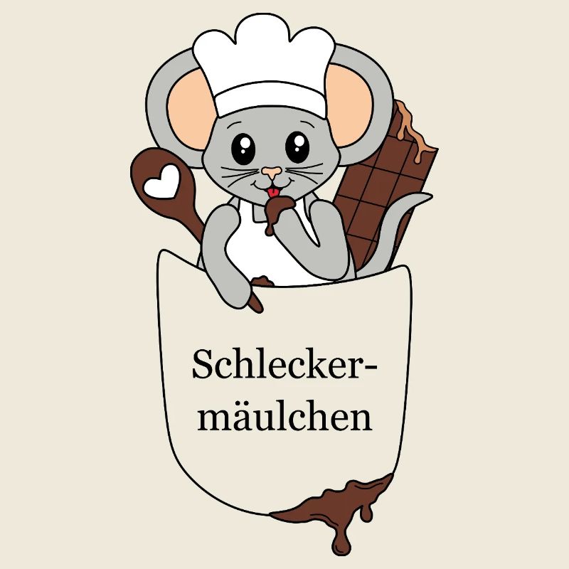 Schleckermäulchen – süße Maus in Brusttasche