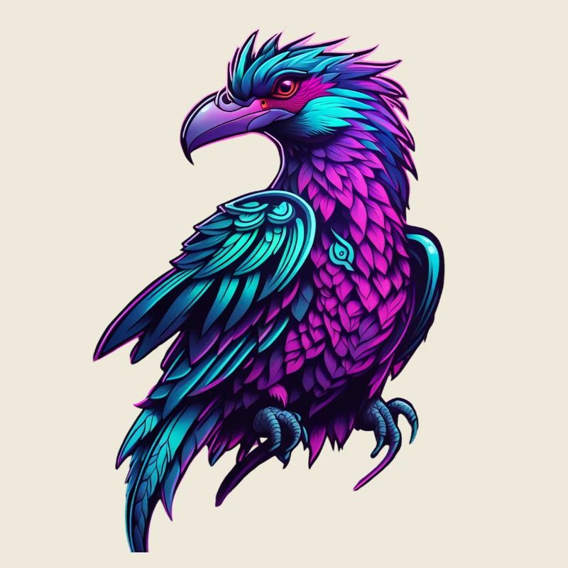 Neonphönix Farbflug