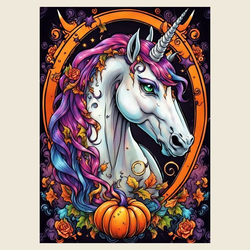 Couleur rêve licorne dans la bague d’automne