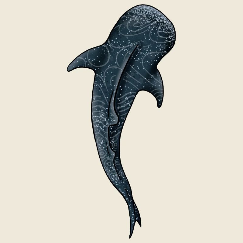 Aquarelle Requin Baleine