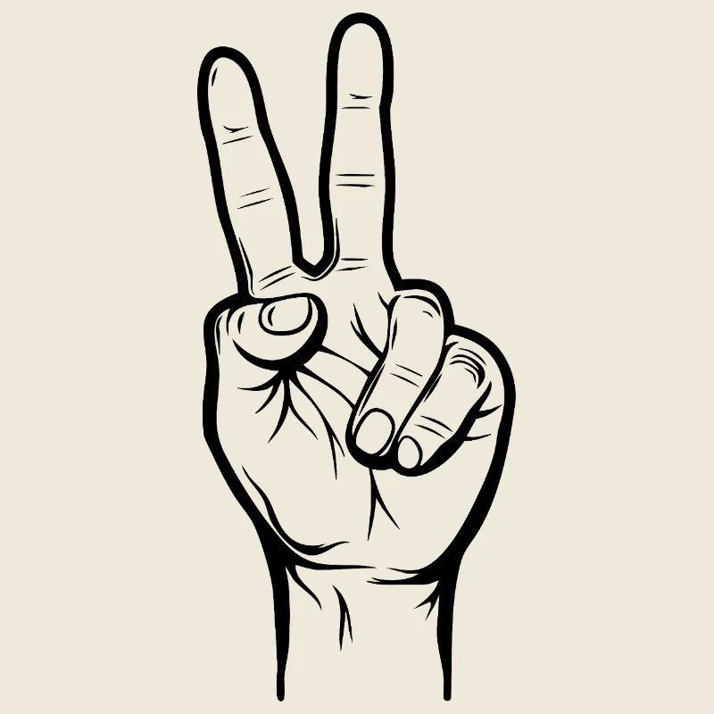 Peacezeichen Hand
