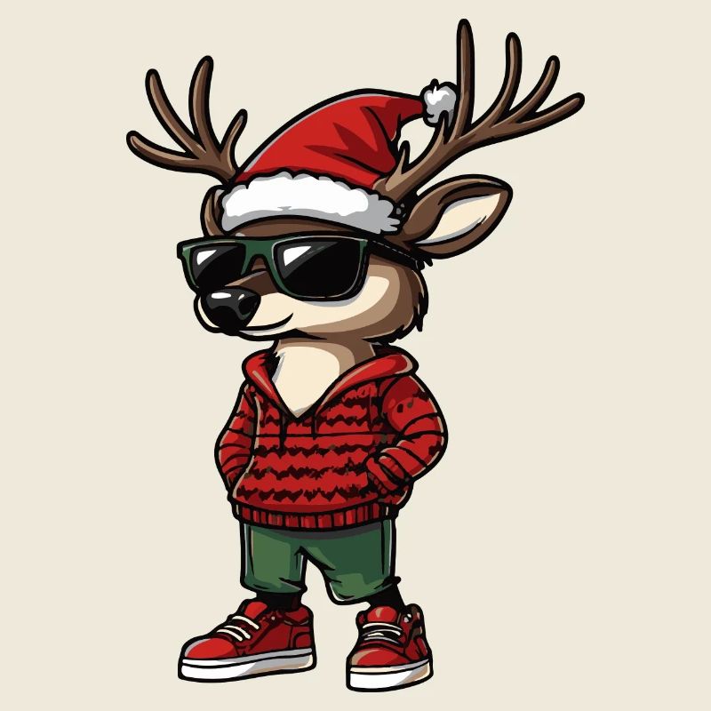 Hirsch Weihnachten X-Mas