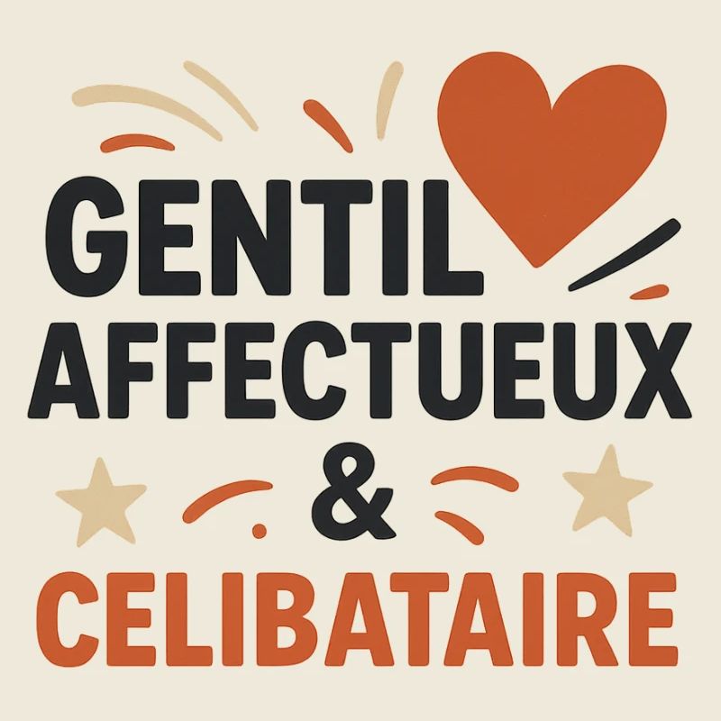 Design message amical pour célibataires