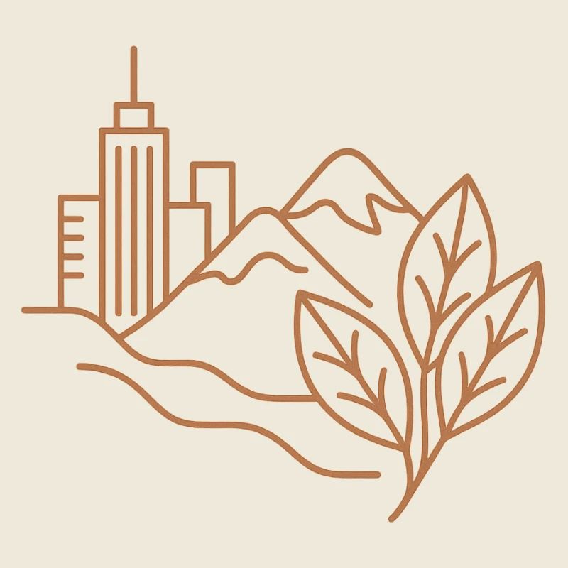 Stadtwald Skyline Illustration