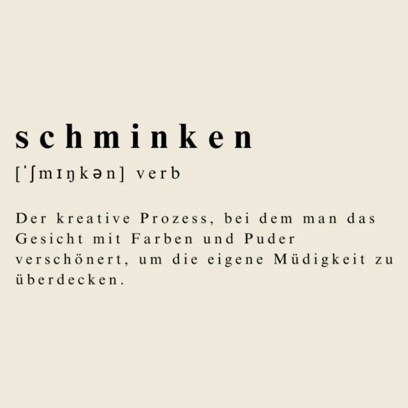 Schminken – Die Kunst des Verdeckens