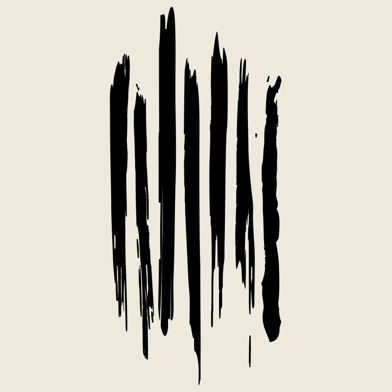 Schwarz-weiße Pinselstriche