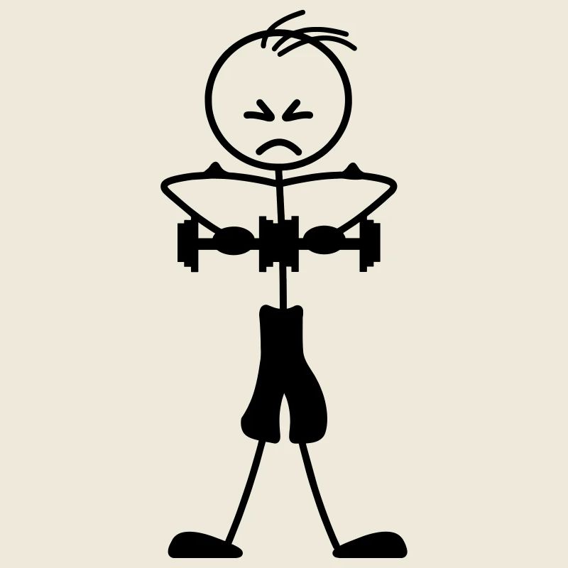 Krafttraining von Drahtfigur Logo, Emblem