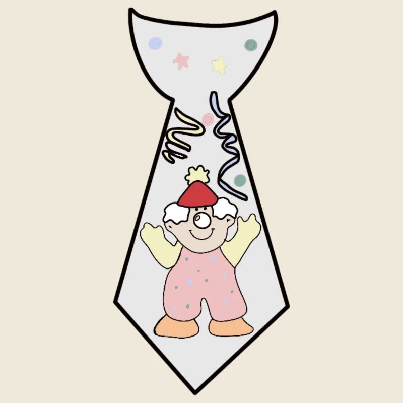 Clown Tie Funny Carnival